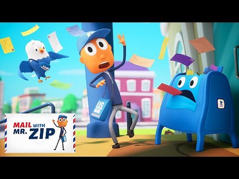 NEW! Catch the Mail Game! | Mail with Mr.ZIP Mailman Cartoons | Fun Videos for Kids & Families