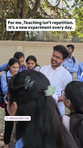 teaching isn't repetition it's a new experiment everyday. #aimssacademy #admissionsopen #karvenagar