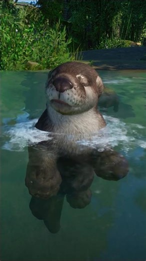 Cutest Otter Ever?! 🦦 Swimming + Eating Fish | Planet Zoo MeggieB