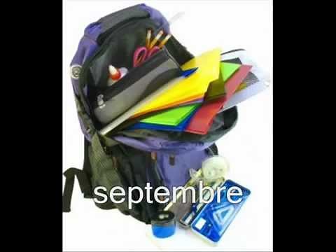 Les mois de l'année
