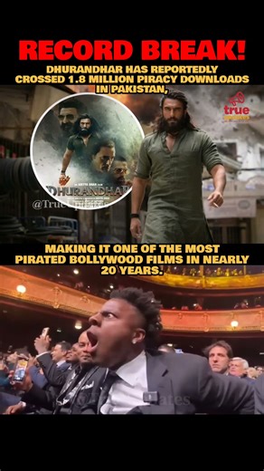 Record Break!🤯 #dhurandhar #piracyrecord #pakistan #bollywood #ranveersingh #boxoffice #filmnews