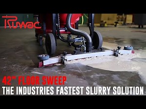 The Industries Fastest Slurry Collection System - Ruwac Slurry Pro with 42" Floor Sweep Video