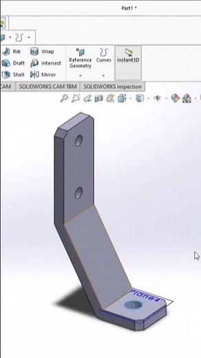 L Bracket Drawing In Solidwork 3D Drawing| Solidwork 3d Sketch 2025 #solidworks #3dmodeling