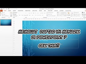 Tutorial on Creating an Attractive PowerPoint Table of Contents | Method #1
