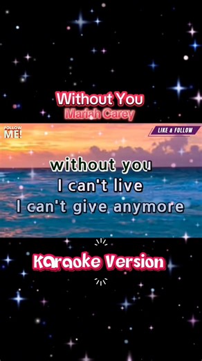 503K views · 11K reactions | WITHOUT YOU Karaoke Songs With Lyrics  #karaoke #karaokeversion #musiclovers #nocopyrightinfringementintendedmusicbelongstotherightfulowner | Maria Luz Laraga | Facebook