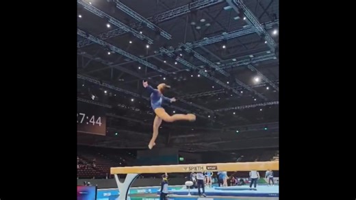 2025 European Championships - Jennifer Williams (SWE/Stanford) BB training @jenniferwiilliams Stanford Women's Gymnastics | International Gymnast Magazine