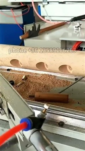 install threaded inserts into wood stick #machine #screw #tools