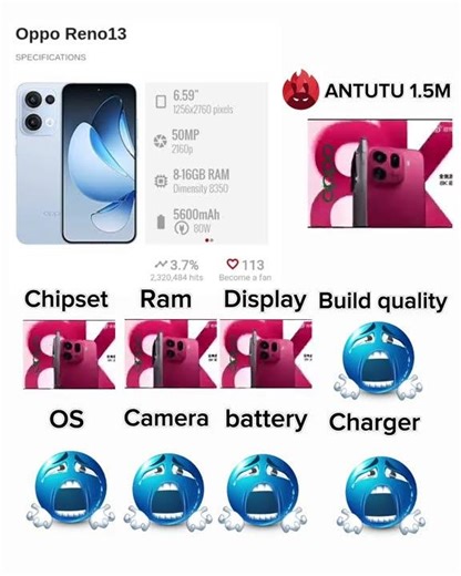 oppo reno 13 rating #android #smartphone #edit #tech #oppo