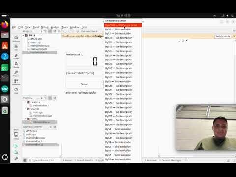 TC#6 QSerialPort + LineEdit + ESP32 + DHT22