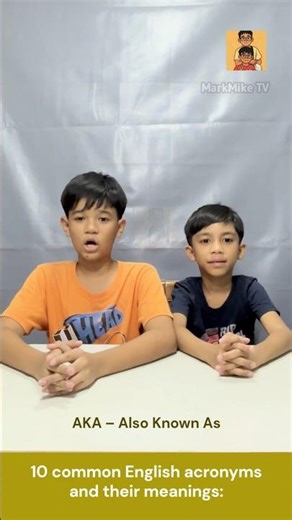 10 common English acronyms and their meanings