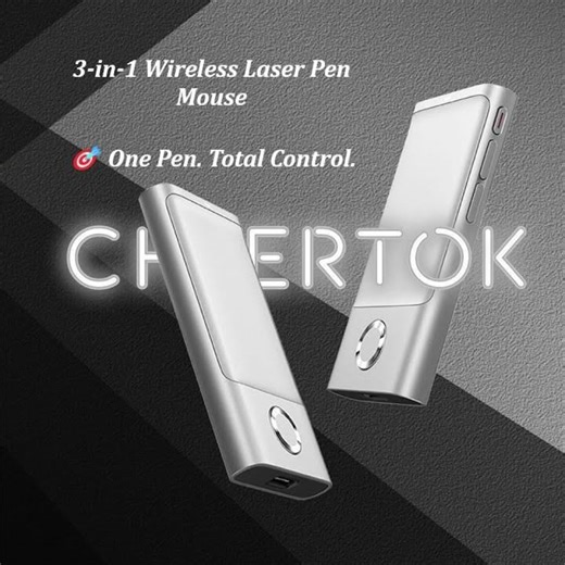 🔥 3-in-1 Wireless Laser Pen Mouse