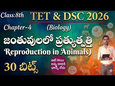 Class 8 Biology Reproduction in Animals MCQ