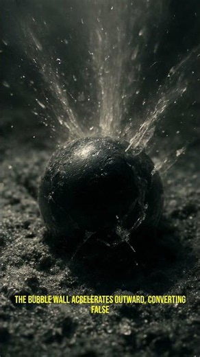 False Vacuum Decay: Bubble Nucleation Lifetimes and Entropy Burst Explained #shorts