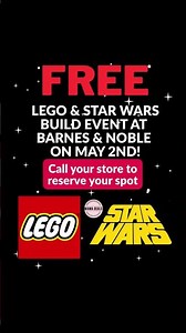 FREE LEGO Star Wars Build Event at Barnes & Noble (May 2, 2026)