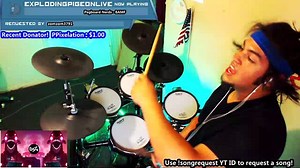 #NerdNation have you ever seen a blind drum cover like this before?! ExplodingPigeon crushes BAMF on the drums!! | Pegboard Nerds