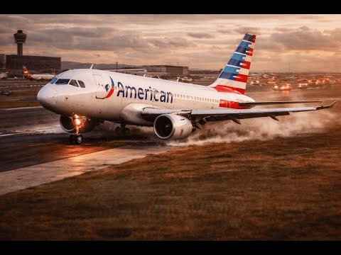 Plane Crash After Landing - | American Airline A320 - New York Airport #avaition #msfs2024