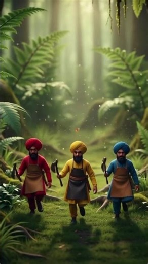 Miniature Lumberjacks & The Waterfall Spirit – The Guardian of the Forest Falls