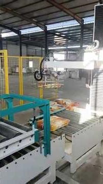 Automatic column robot 25kg bag palletizer machine palletizing system