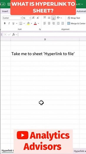 Mastering Hyperlink to Sheet in Excel: Quick Guide! #shorts