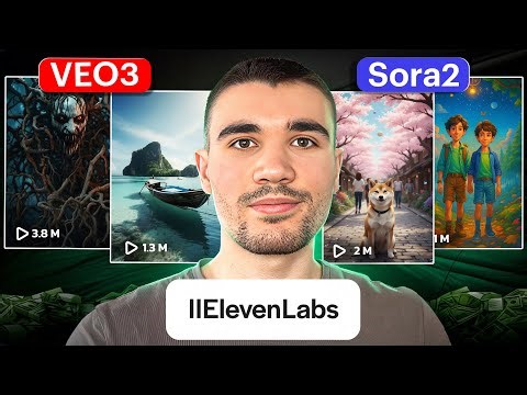 How to Use Sora 2 & Veo 3.1 with ElevenLabs (AI Automation)