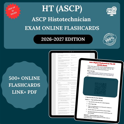 HT ASCP Flashcards 2026 | Histotechnician Flashcards | Ht Ascp Flash Cards | 500+ Digital Flashcards Ht Ascp Exam | Ht Ascp Exam Flashcards - Etsy