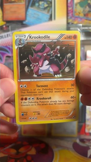 Krookodile holo from Black and White #pokemoncards #pokemontcg