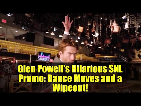 Glen Powell's Hilarious SNL Promo: Dance Moves and a Wipeout!