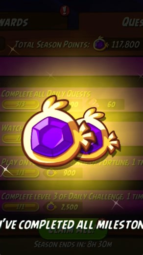 Angry Birds 2 Claiming Rewards of Shade season 😂