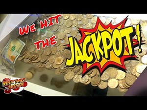 We Hit The Bonus Hole JACKPOT!! Bonus Hole Coin Pusher