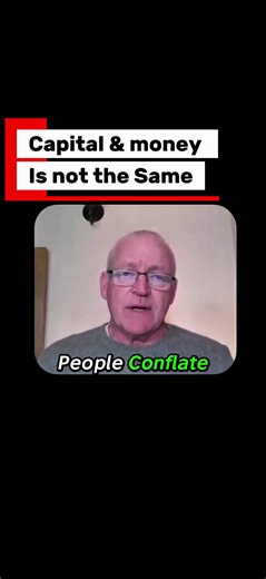 Most people think having money means having capital. Paul Musson explains why that is a fatal mistake. Capital is the actual value we produce, like the goods and services we create. Money is just the tool we use to exchange it. In this clip, Paul breaks down why the creation of capital is what actually moves the world. If you confuse the receipt (money) for the value (capital), you will never understand why your savings are losing purchasing power. Full Episode: