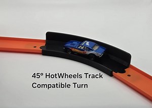 Hot Wheels Track Compatible 45 Degree Curve - Etsy