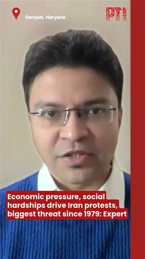 Press Trust of India (PTI) on Instagram: "Iran is witnessing widespread protests driven by economic pressure from international sanctions and deep social hardships faced by women, experts say. Analysts describe the current unrest as the most significant challenge to the Iranian regime since the 1979 Islamic Revolution. The demonstrations have highlighted public frustration over inflation, unemployment, gender inequalities, and lack of freedoms, raising concerns about political stability in the c