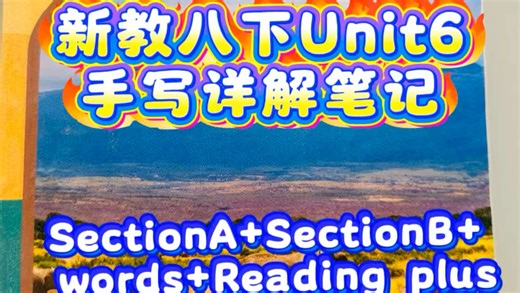 新人教八下英语Unit 6手写祥解笔记