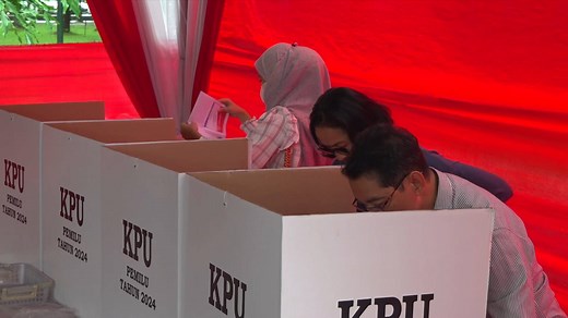 1K views · 66 reactions | The voting process in Indonesia's simultaneous presidential and legislative elections concluded Wednesday at 1 p.m. local time and the counting of ballots has started, according to the country's General Elections Commission (KPU). #Indonesia #election | China Xinhua News | Facebook