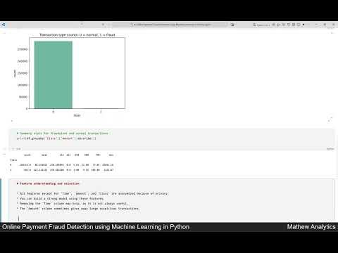 Online Payment Fraud Detection Using Machine Learning in Python | Data Science Project