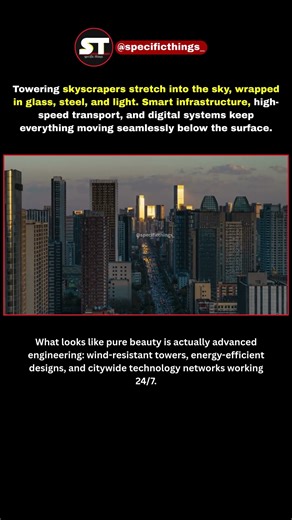 This City Looks Like the Future . #FutureCity #Skyscrapers #CityViews #TechCity #shortsfeed #tech