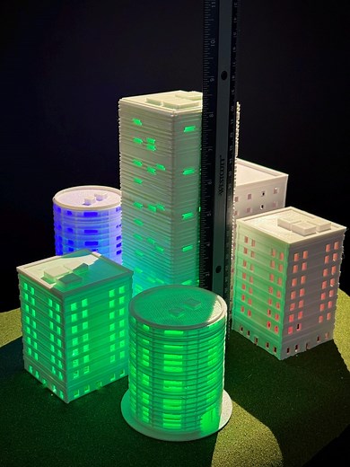 Miniature City Building Set: Illuminated Diorama Kit, Godzilla Toy Display - Etsy