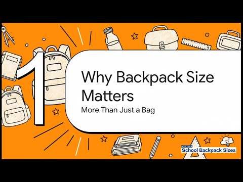 Backpack Size by Grade - How to Choose the Right Fit for Kids (Avoid Buying the Wrong Size)
