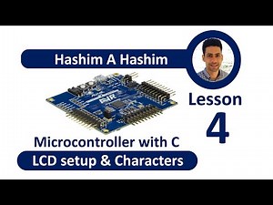 Microcontroller AVR Lesson 4 Liquid Crystal Display LCD with write characters توصيل شاشة وكتابة حروف