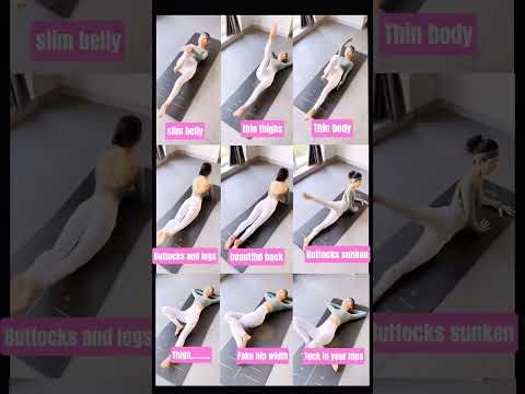 Thin Body + Flat Belly ✨ Thigh Gap & Slim Back 💃 Fake Hip Width Disappear 🔥 #thinbody #slimthighs