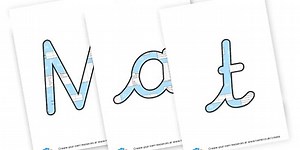 Maths Working Wall - display lettering