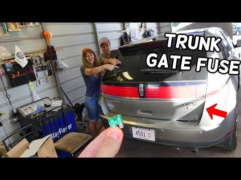 LINCOLN MKX POWER LIFT GATE TRUNK FUSE LOCATION REPLACEMENT. TRUNK NOT OPENING