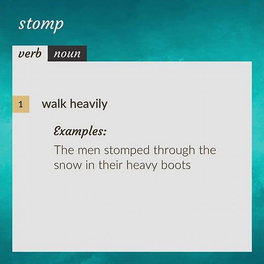 Stomp | meaning of Stomp