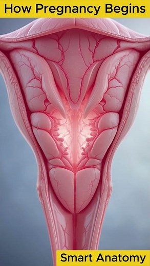 Implantation in the Uterus 😳 | How Pregnancy Begins in 3D