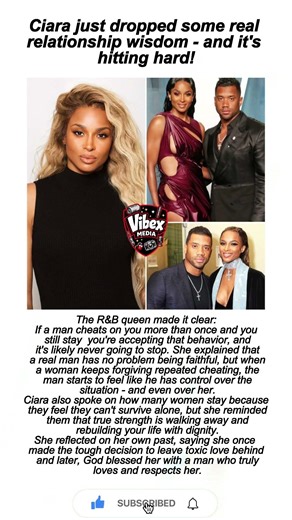 💔Ciara Drops Real Relationship Wisdom: If He Cheats More Than Once & You Stay, You're Accepting It