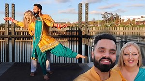 590K views · 28K reactions | www.youtube.com/themodernsinghs We recreated the bhangra dance from our Punjabi wedding. We hope you enjoyed this video, we had so much fun recreating this moment from our wedding reception. All credits of choreography go to Bhumika Dhingra Kumar, as she created this dance for us for our wedding day. We hope you enjoy, and stay tuned for more exciting content coming soon. | The Modern Singhs | Facebook