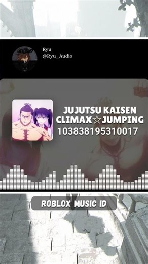 JUJUTSU KAISEN JJK - CLIMAX JUMPING ROBLOX MUSIC SONG ID (JUNE 2026) #shorts #roblox #tiktok #jjk