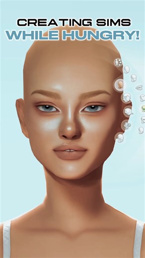 Creating Sim WHILE HUNGRY! 🍕 the end IS... #shorts #sims4 #ts4 #sims4cas #sims