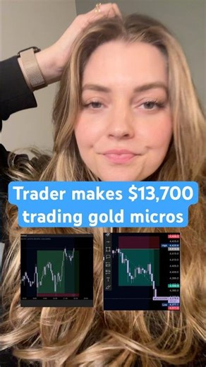POV: traders makes $13,700 trading gold micros