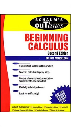 Beginning Calculas Schaum outline | #Mendelson #schaum #calculus